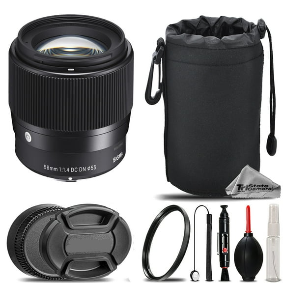 Sigma 56mm f/1.4 DC DN Contemporary Lens for Sony E - Basic Kit (International Version)