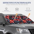 thumbnail image 4 of Vsdgher Variety Of Fruits And Berries Print Car Windshield Sun Shade, Reflective Sunshade Window Sunshade Sun Visor Protector Fit for Cars,Trucks,SUVs-Medium, 4 of 6
