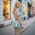 thumbnail image 7 of FORMRS Women Crossbody Purse with Chain Strap Vegan Leather Shoulder Handbag, Blue Easter Bunny, 7 of 7