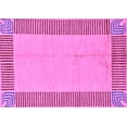 thumbnail image 1 of Ahgly Company Indoor Rectangle Abstract Purple Modern Area Rugs, 2' x 5', 1 of 4