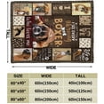 thumbnail image 4 of Boxer Dog Blanket Cute Puppy Throw Blanket Super Soft Flannel Throw Blanket Lightweight Fluffy Plush Fuzzy Bed Blanket for Cute Pet 60"X80", 4 of 6