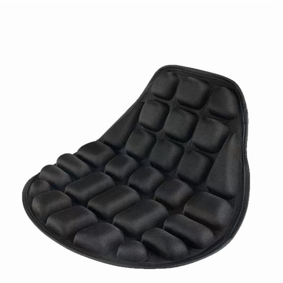 Motorcycle Breathable Seat Pad 3D Honeycomb Structure Seats Cushion,Compact and Easy to Install black
