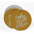 thumbnail image 2 of Inkdotpot Real Silver Foil Baby It's Cold Outside Baby Shower Tags Favor Hang Paper Tags 100 Pieces, 2 of 7
