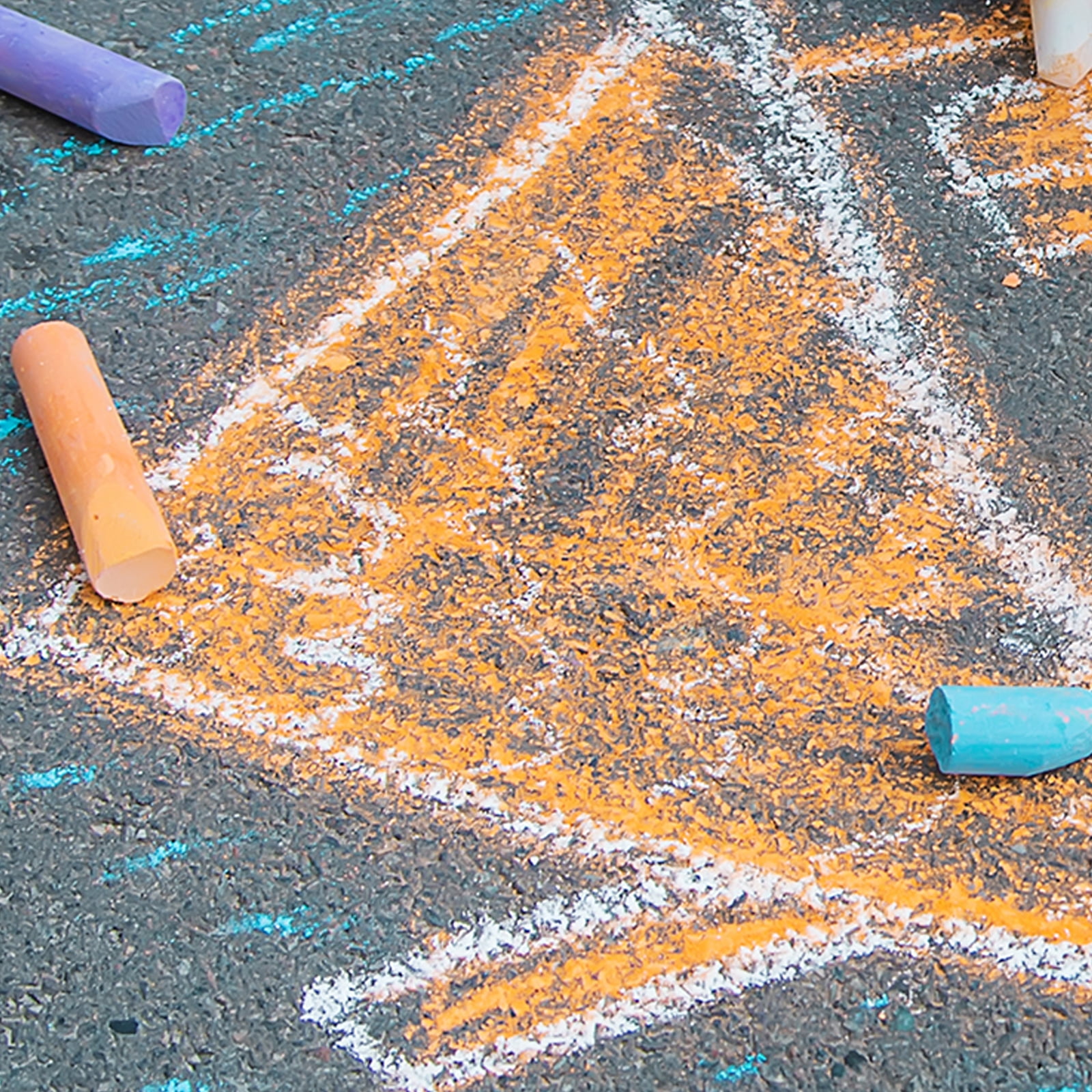 20 PCS Dustless Chalk, Purple Sidewalk Chalk Large Solid Huge Washable Street Chalk for Outdoor Adults Painting Graffiti Art