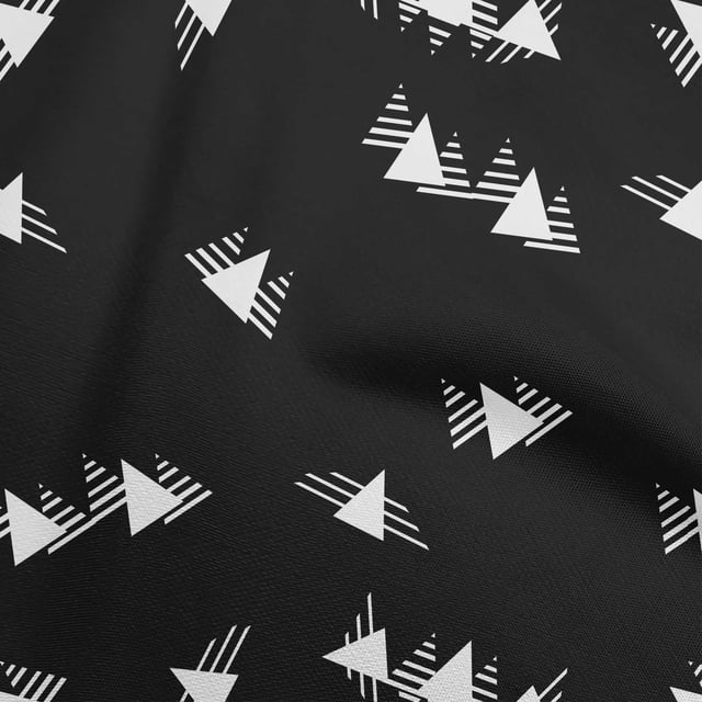 oneOone Polyester Spandex White Fabric Geometrical Craft Projects Decor Fabric Printed By The Yard 56 Inch Wide