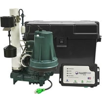 Zoeller 508-0020 Model 508 Aquanot Fit with M63 Propak 12V/DC Backup Sump Pump System w/ Built in WiFi