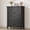 Black, variant on Bingirl White Freestanding 41.3 Inch Tall Vertical Wooden Chest of Dresser with 5 Storage Drawer for Living Room Bedroom Entryway Bedroom