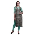 thumbnail image 1 of Bimba Tunique d'Été pour Femmes à Manches 3/4 Imprimée Kurtis Droits Longs Indiens, 1 of 6