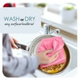 thumbnail image 3 of Etienne Alair Super Soft Microfiber Cleaning Cloth, Pink Washcloths (12 x 12 Inches) 12 PCs, 3 of 7