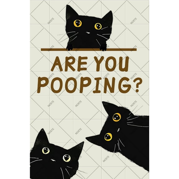 Noete Are You Pooping Tin Sign Vintage 8x12 Inch Funny Bathroom Wall Decor, Retro Restroom Art for Living Room, Toilet & Home Humor Sign