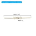 thumbnail image 2 of Uxcell 40mm/1.6" Length Chandelier Connector Clip Chandelier Bowtie Pin Silver 100 Pack, 2 of 6