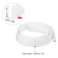 thumbnail image 2 of REGALWOVEN Collapsible Shower Barrier Stopper T-shape Water Splash Guard Blocker for Bathroom White 39 inch, 2 of 6
