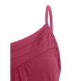 thumbnail image 4 of Innerwin Strappy Slip Dresses Spaghetti Strap Ladies Short Mini Dress Party Button Baggy Swing A-Line Sundress Red M, 4 of 5