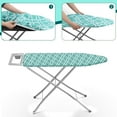 thumbnail image 6 of Ironing Board Cover, Replacement Iron Board Cover with Elastic Fit, 15" x 54", Silicone Coated, Heat Reflective, Resist Scorch Stain, 3 Layers Extra Thick Pad, Hook and Loop Fasteners for Ironing, 6 of 8