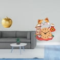 thumbnail image 2 of Escultura de frutas,Figura decorativa de fruta para decoración del hogar,Escultura de estatua decorativa de resina,Reloj de pared,Reloj de pared silencioso para amantes de los gatos, 2 of 8