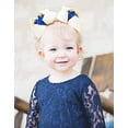 thumbnail image 4 of Flower Girl Robe, Robe en Dentelle Manches 3/4 (4T, Bleu), 4 of 4