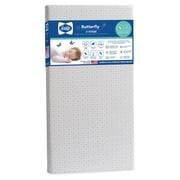 Sealy Butterfly Premium Firm Foam Crib Mattress and Toddler Mattress, Hospital-Grade Cover