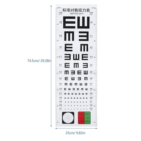 

Eye Chart Professional Visual Testing Chart Standard Visual Eye Test Chart Wall Hanging Eye Test Chart