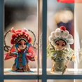 thumbnail image 4 of Peking Opera Doll,Chinese Traditional Handicrafts Resin Figurine Peking Opera Character Mini Collectible Figurines Home Decoration,5.91*2.76inch 8, 4 of 8