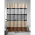 thumbnail image 5 of Vintage Farmhouse Shower Curtain, Country Rustic Wood Textured Bathroom Decor Curtains Set with Hooks, Brown Tan Waterproof Fabric Home Accessories， 72 X 78 Inch Long, 5 of 6
