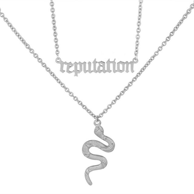 Tendencias de moda collar de serpiente para mujer collar de serpiente de oro collar de héroe amante