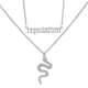 thumbnail image 2 of Tendencias de moda collar de serpiente para mujer collar de serpiente de oro collar de héroe amante, 2 of 6