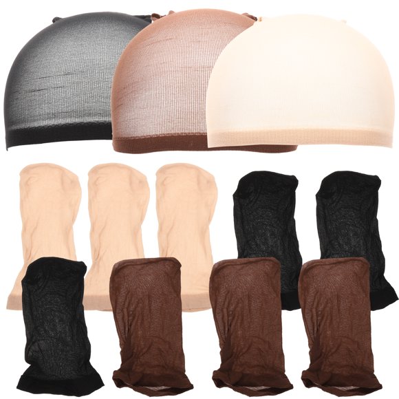16pcs Wig Caps Women Wig Mesh Caps Nylon Wig Mesh Nets Closed End Wig Caps