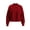 Red, variant on Women's Crewneck Sweater, Loose Fit Long Sleeve Soft Knit Pullover Top