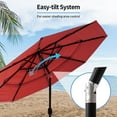 thumbnail image 4 of VENTOPYR 11FT Solar LED Patio Umbrella with Crank Lift,8-Rib Aluminum Outdoor Umbrella for Garden/Pool, 4 of 9