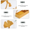 thumbnail image 2 of Toystoory Ginkgo Leaf Holder Golden Stand Delicado Adorno de Escritorio Hierro Soporte con Ceniza para Dormitorio Decoración del hogar de una sola hoja Toystoory HA026082-01, 2 of 6