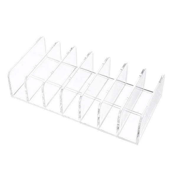 EeaseMX Expositor de cosméticos acrílico de siete rejillas, caja de almacenamiento multiusos para maquillaje