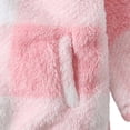thumbnail image 7 of FAHXNVB Girls Fleece Jacket Lapel Collar Zip up Sherpa Coat with Pockets Striped Casual Winter Coat For 2-10 Years, 7 of 7
