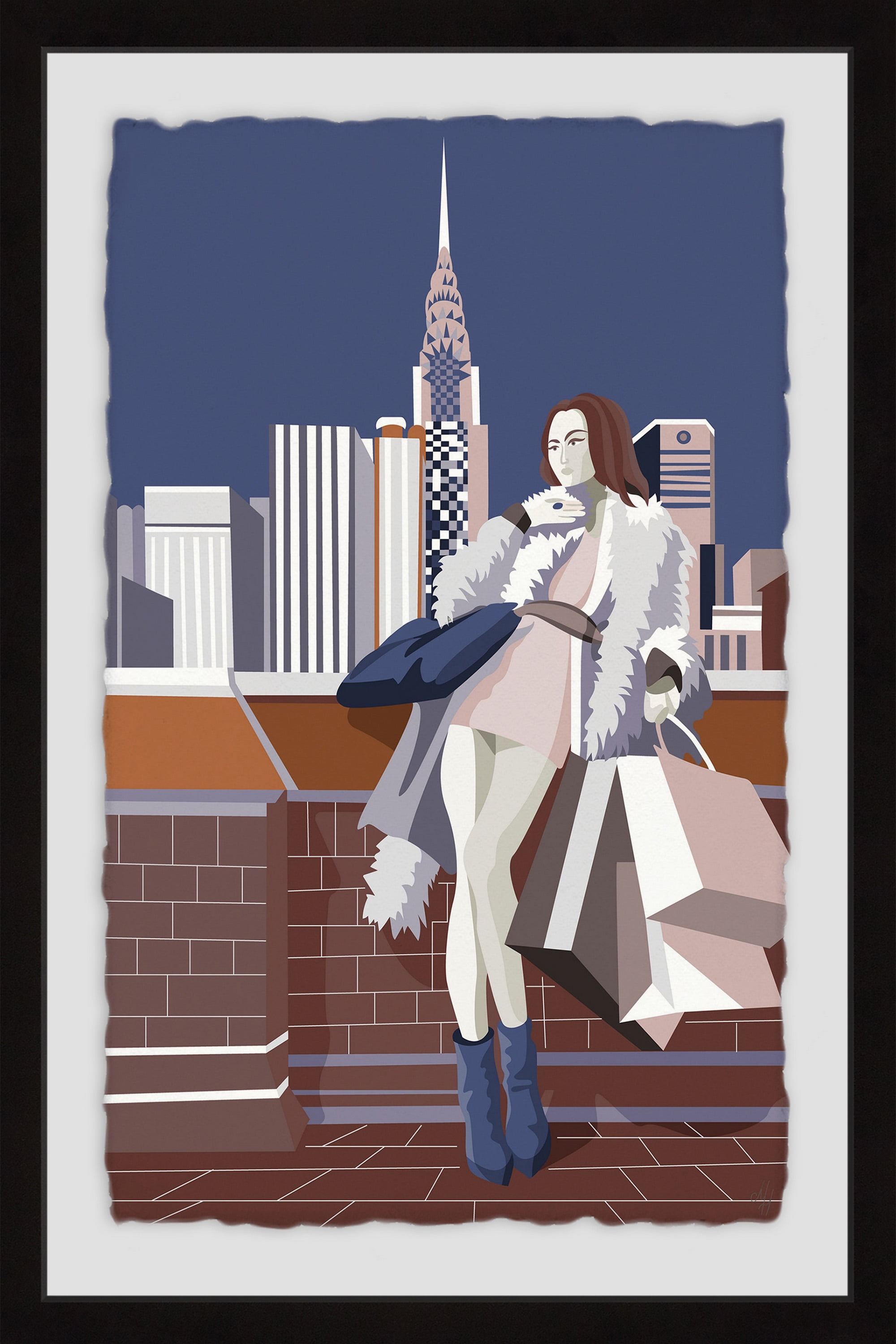 Empire Fashion Ii Framed Painting Art Print, 20.00" x 1.50"