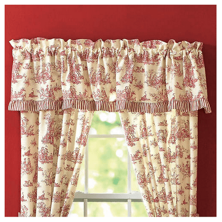 Toile Red Valance 85