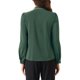thumbnail image 3 of Blusa de trabajo de manga larga con cuello atado y botones para mujer INSPIRE CHIC en verde oscuro M, 3 of 6