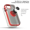 thumbnail image 5 of Frosted 2 Tone Pc Camera Lens Protector Ring Case For Iphone 13 6.1 - Red Case With Black Buttons, 5 of 6