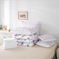 thumbnail image 6 of Homewish Colorful Rustic Flower 7-Piece Twin Bedding Sets,Country Plant Bedding Comforter Set,Purple White Sheet Sets For Girls Kids,Ultra Soft Home Decor Reversible, 6 of 8