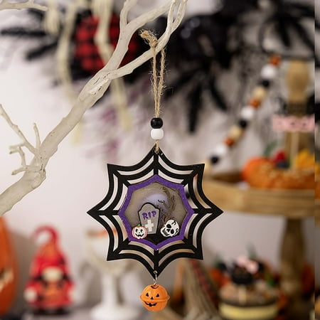 

Wooden Light Hanging Pumpkin Pendant Festival Atmosphere Layout Glowing Pumpkin Pendant Decorative Garland