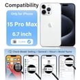 thumbnail image 2 of Funda Vakoo para iPhone 15 Pro Max | Transparente Antiamarillamiento, Respaldo Rígido, Protección de Caídas de Grado Militar, Compatible con Carga Inalámbrica, 2 of 7