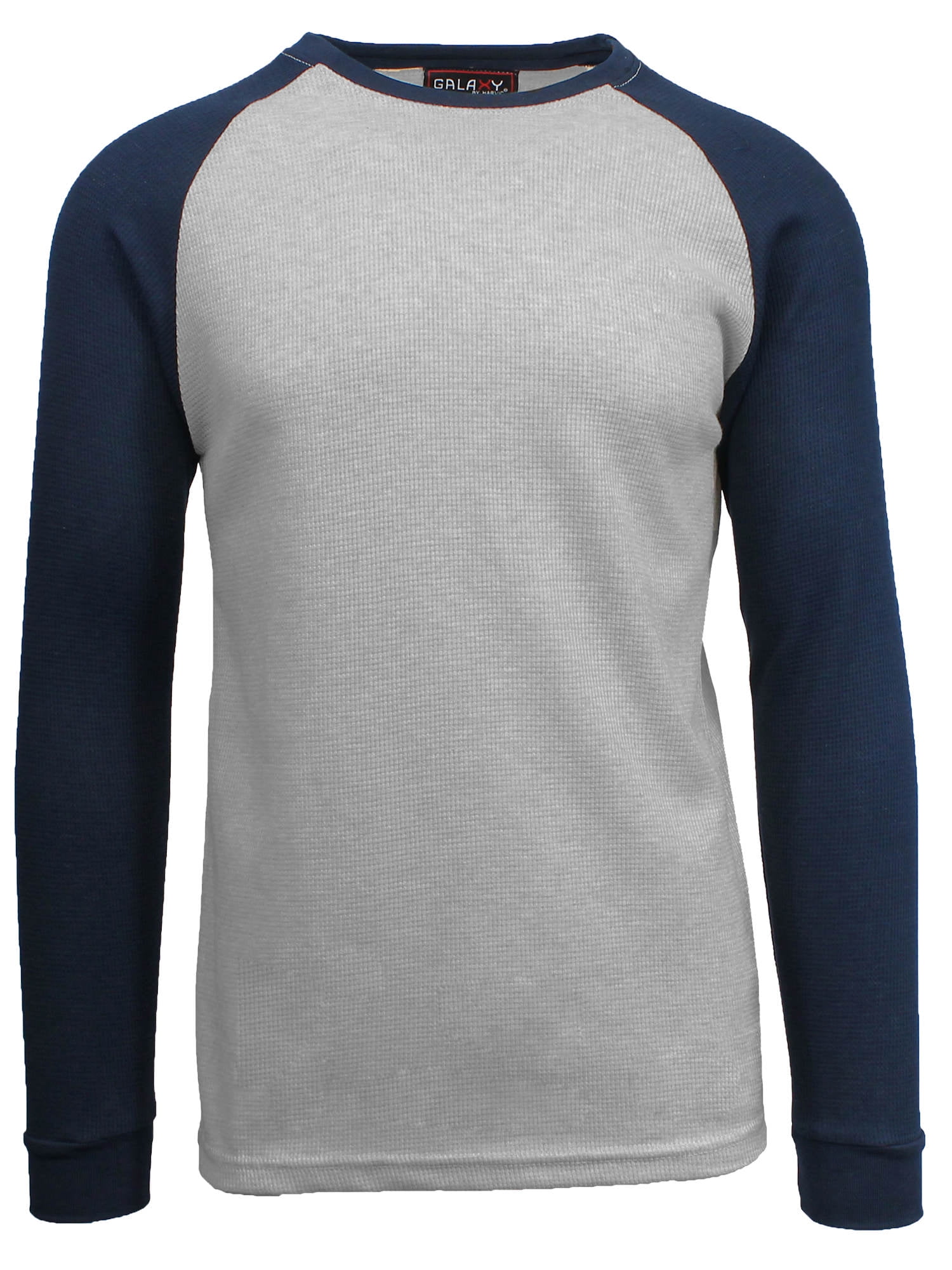 GBH Mens Long Sleeve Raglan Waffle Knit Tee (S5XL)