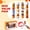 8 Pcs#3, variant on Joyfy 12 Pcs Thanksgiving Christmas Crackers Party Table Favor, No Snap Fall Leaves&Pumpkins Design, with Party Hat Joke & Little Gift for Xmas Holiday Dinner Traditions