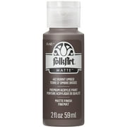 FolkArt Acrylic Craft Paint, Matte Finish, Burnt Umber, 2 fl oz