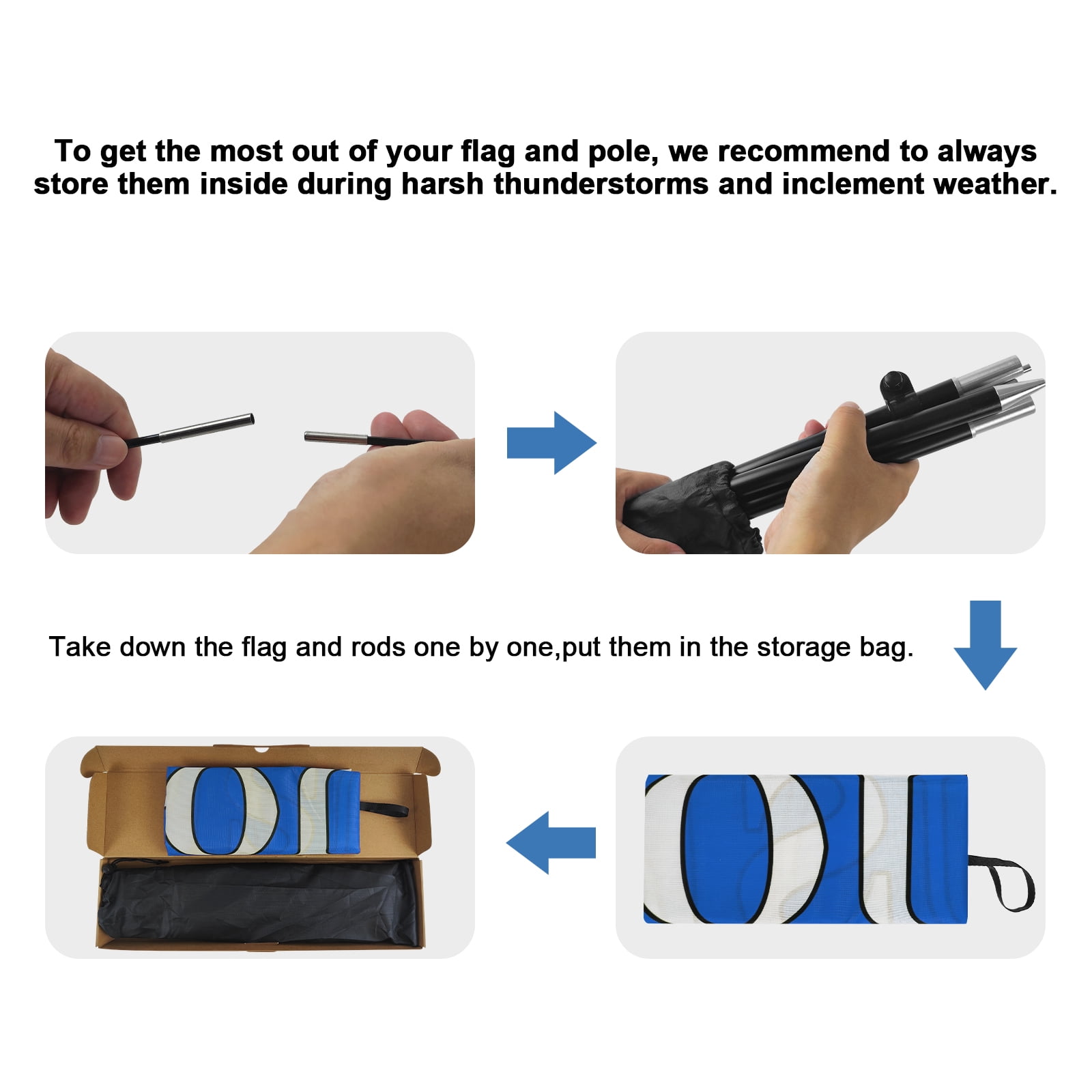 QSUM Snacks And Beverages Feather Flag with Flag Pole Kit and Ground Spike, 8.2FT Snacks And Beverages Windless Flag Banner Sign Business for Outdoor Advertising Sign Decoration Display