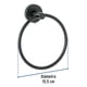 thumbnail image 3 of Toallero De Argolla Acero Inoxidable Negro, 3 of 3