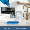 thumbnail image 3 of S&T INC. Countertop Dish Soap Pump Dispenser and Sponge Caddy for Kitchen Sink, Matte White (329301), 3 of 6