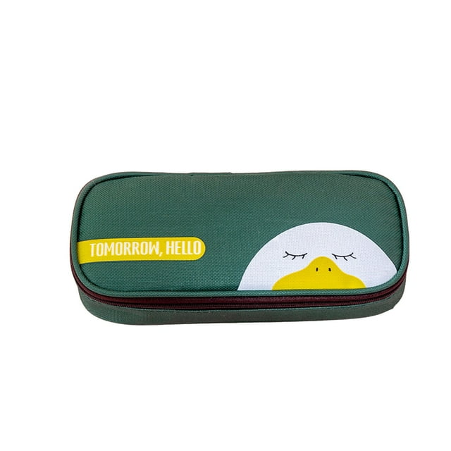 COM1950s Plastic Storage Box, Plastic Bag Storage, Campus Student Power Stationery Box Large Capacity High Beauty Multi Layer Storage Bag Campus Student Stationery Bag, Makeup Storage Box