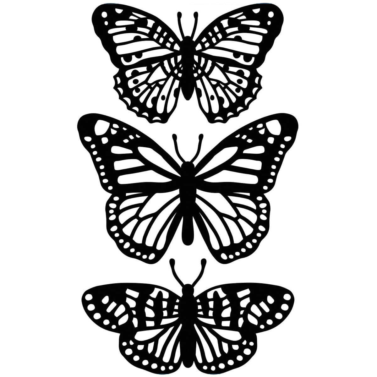 Spellbinders Dimensional Stickers-Butterfly