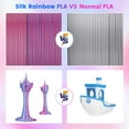 thumbnail image 5 of Comgrow Silk Shiny Rainbow Multi-Color 3D Printer Filament, Comgrow 3D Printing Materials Silk PLA 1.75mm, 3D Printing Filament +/-0.02mm, 250g X 4 Spool, 5 of 6