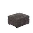 thumbnail image 3 of Ovios 32" Ottoman Seat Module for Modular Sectional Sofa Plush Corduroy Upholstery Cloud Coffee Table Footrest with Pillow for Living Room, Bedroom, Gray, 3 of 6