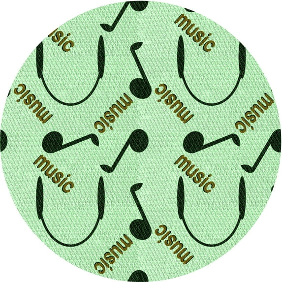 Ahgly Company Machine Washable Indoor Square Transitional Green Area Rugs, 3' Square